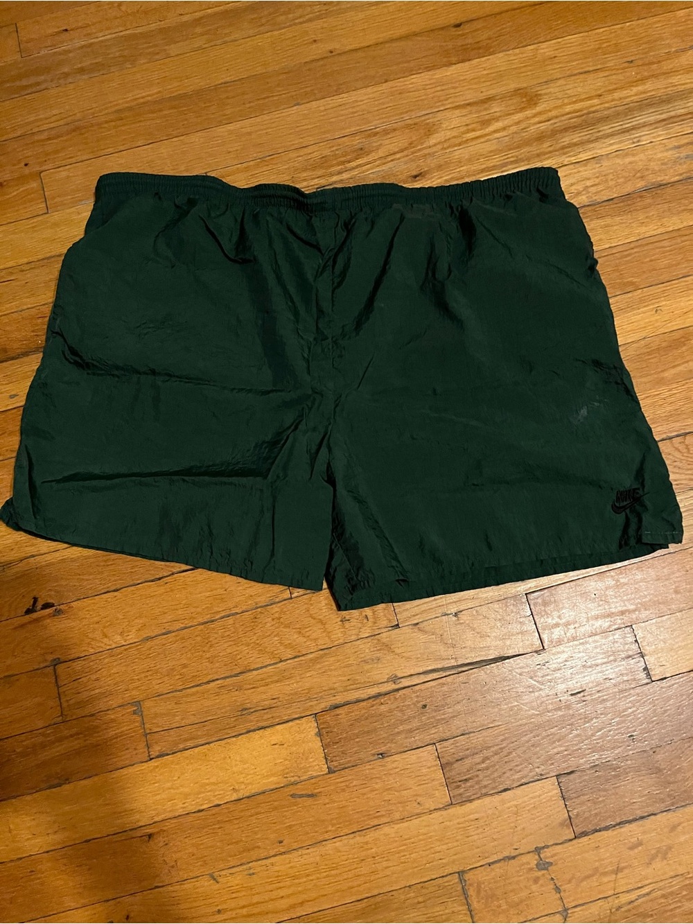 Nike Dark Green Mesh-Lined Swim Trunks